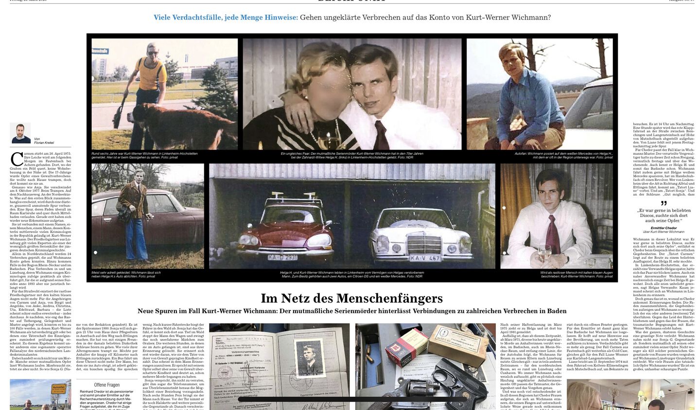 Auf der Spur des mutmaßlichen Serienmörders Wichmann - Lüneburg Aktuell
